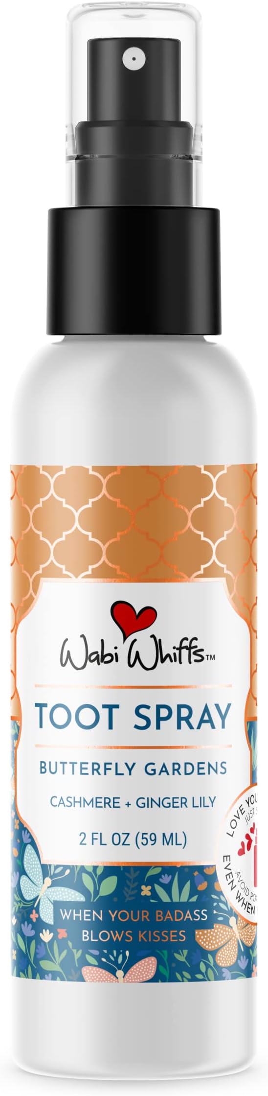Wabi Whiffs Room and Bathroom Toot Sprays (Butterfly Gardens)