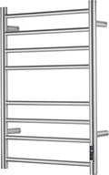 Towel Warmer Bathroom Wall Mounted Drying Rack Plug-in Electric Heated Towel Rack Stainless Steel Brushed Timer & Temperature Control 8 Bar