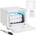 VEVOR Hot Towel Warmer, 8L Small Towel Warmer Cabinet with Clip & Stainless Steel Rack, Holds up 12 Towels, Portable All-Round Heating Cabinet for Spa, Barber, Manicures, Massage, Salon, White