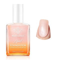 modelones Nail Strengthener, Glitter Clear Nail Natural Concealer Foundation Polish Air Dry Nail Growth Polish for Damaged Nails Imperfection Masking Gifts for Women 15ml
