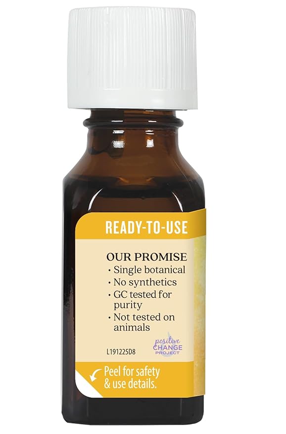 Aura Cacia Ready-to-Use Sandalwood Essential Oil in Jojoba Oil, 0.5 Fl Oz, for Aromatherapy and Skin Care