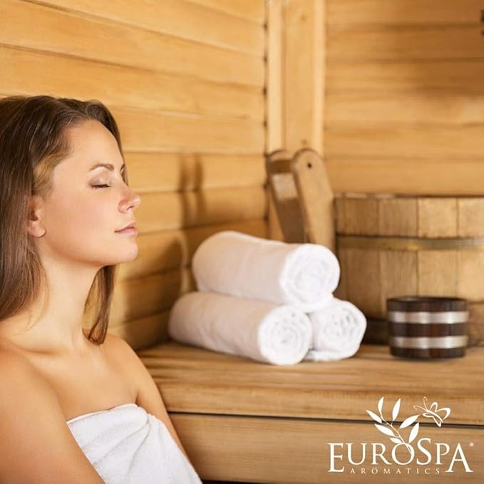 EuroSpa Aromatics Pure Eucalyptus Oil ShowerMist and Steam Room Spray, All-Natural Premium Aromatherapy Essential Oils - Menthol Infused, 8oz, 2 Pack