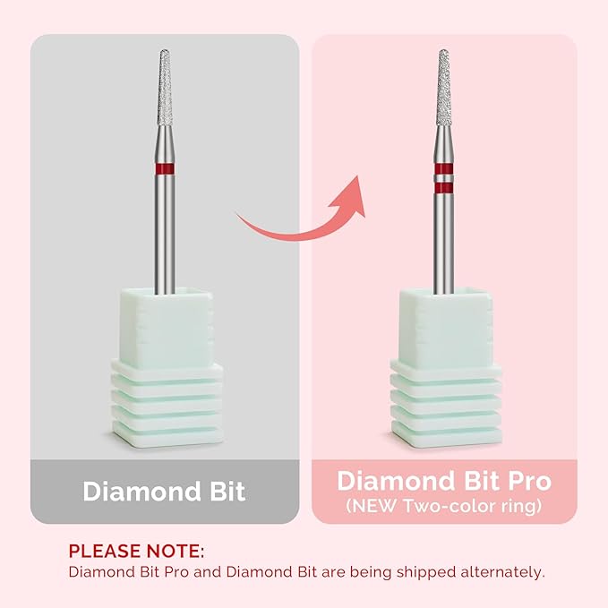 MelodySusie 1.8mm Round Tapered Cuticle Clean Nail Drill Bit 3/32'', Professional Safety Carbide Diamond Under Nail Cleaner for Cuticle Dead Skin Nail Prepare, Beginners Bits, Series Bit-S, Fine