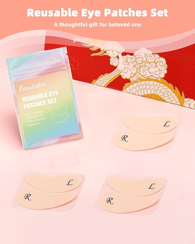 Under Eye Patches Silicone - 3 Pairs Reusable Eye Wrinkle Patches, Reusable Under Eye Mask, Plump Fine Lines & Wrinkles, Cream