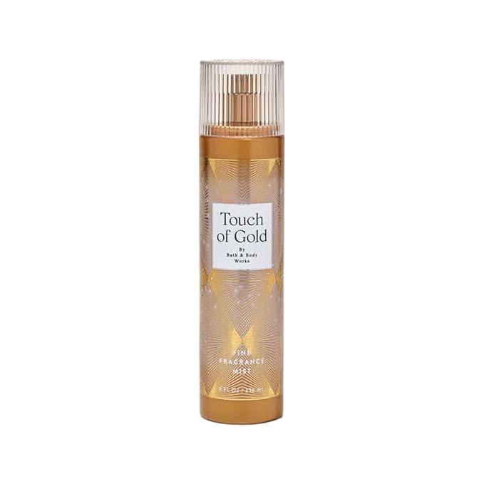 Bath and Body Works Touch of Gold Fine Body Fragrance Mist 8 Fluid Ounce (Touch of Gold)