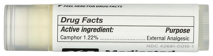 365 by Whole Foods Market, Medicated Lip Balm, Soothing Relief for Dry Chapped Lips, 0.15 Ounce