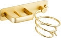 YUET Hair Dryer Holder Hairdryer Station Wall Mounted Shelf Bracket Straightener Stand Hanger Organizer Blow Storage w/Cable Tidy Rack for Dressing Table Bathroom Aluminum Professional, Gold Brass