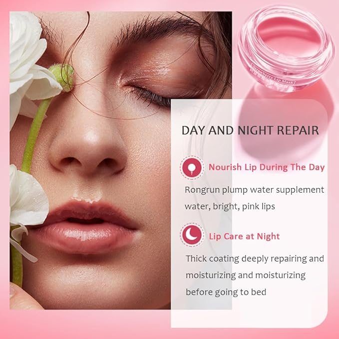 8 PCS Bee Lip Balm Honey Pot, Fruit Moisturizing Propolis Lip Mask, Lip Mask Overnight Propolis Moisturizing Lip Balm Hydrating Prevention Dry and Crack Lip Scrubs Exfoliator Lip Wrinkle Care Products