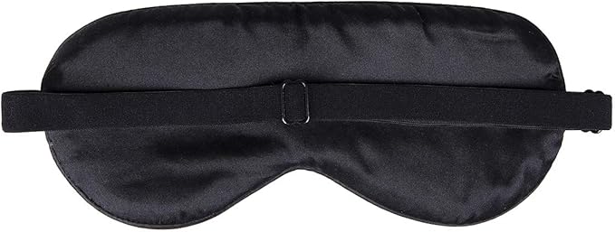 100% Mulberry Silk Sleep Mask Blackout, Cute Natural Sleeping Mask with Adjustable Elastic Strap, Satin Eye Cover for Men Women Adults (Fuck Off)