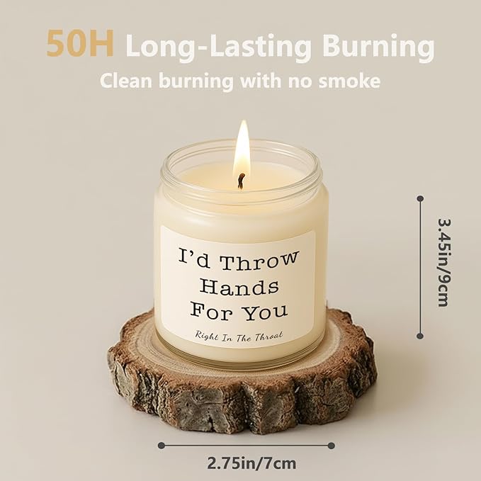 Candles Gifts for Women, Birthday Gifts for Women, Unique Friendship Gift for Womens, Best Friend, Her, Sister, Bestie, Girlfriend, Mom, Funny Scented Candle with Replaceable Stickers