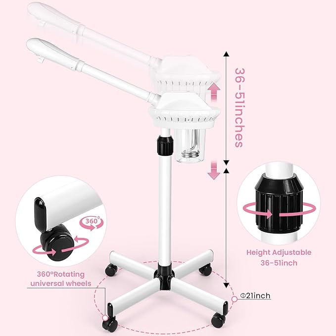 Retain time face Steamer Clean Skin Firming Pores and Moisturizing Suitable for a Beauty, Spa, at Home