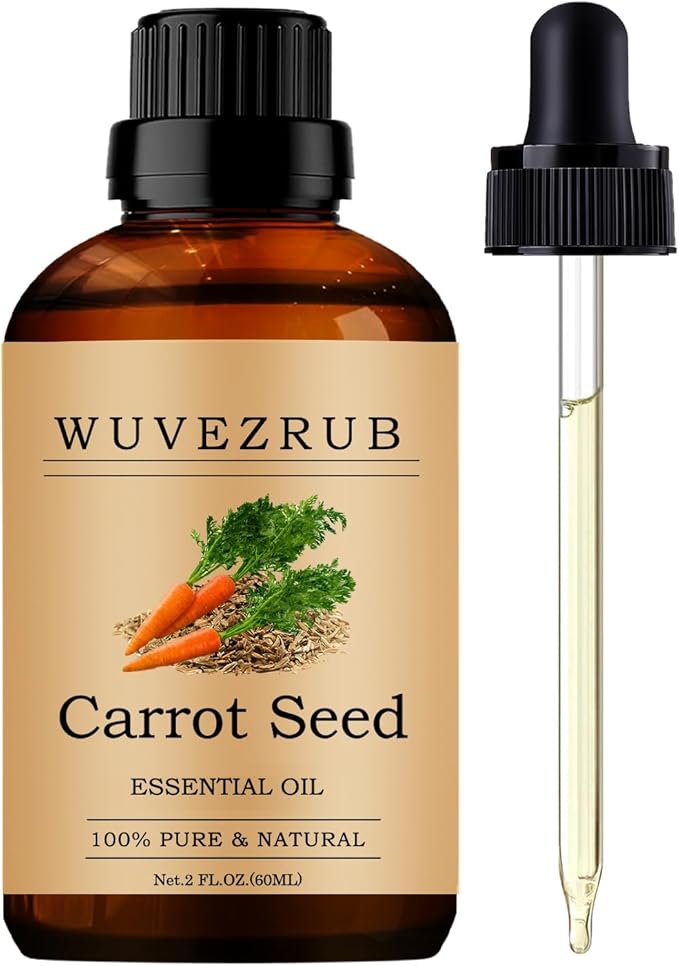 Carrot Seed Essential Oil, 60ML 100% Pure and Natural, 2 Fl Oz, for Aromatherapy Diffuser