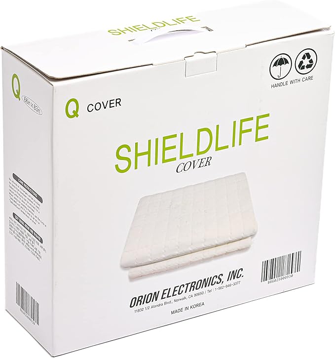100% Cotton Queen Mattress Pad/Blanket, Also can be Used as Cover by ShieldLife, Cotton Blend Protection Mat for Queen Size Bed, Compatible with TheraMat Heated Mattress Pads, Made in Korea