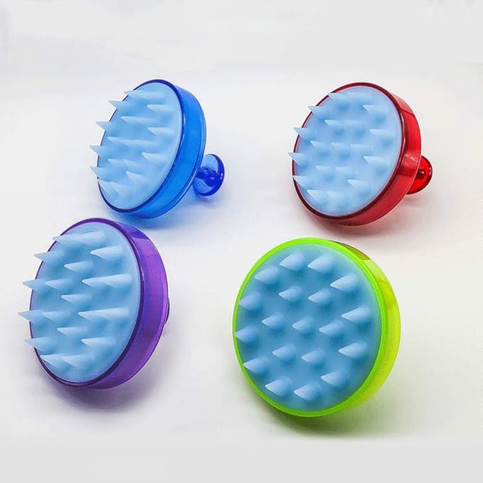 INVODA Scalp Massager Shampoo Brush Soft Silicone Bristles for Dandruff Removal & Hair Growth, Waterproof Wet/Dry Use, Men, Women & Pets