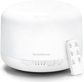 InnoGear 500ml Essential Oil Diffuser with Remote Control, Premium Ultrasonic Aromatherapy Diffusers Mother's Gift Scent Humidifier Vaporizer Auto-Off Timer for Large Room Home, Basic White