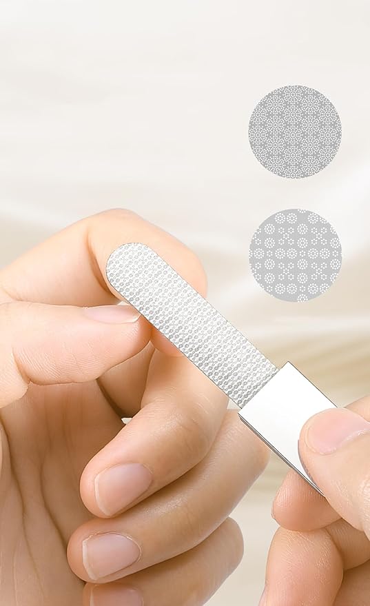 Sourcingbay Nail Care Set - 4-in-1 Stainless Steel Nail Clippers, Cuticle Fork, Ear Pick, Nail File with Storage Case, Travel Grooming Kit for Men Women Seniors - White