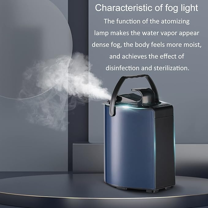 Sauna Steamer, Portable Steam Generator, 3L Stainless Steel Steam Pot with Remote Control, Smart Touch Button, Spa Machine with Timer Display Mist Moisturizing for Body Detox