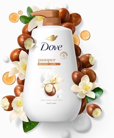 Dove Body Wash Pamper Shea Butter & Vanilla 30.6 oz Pump, Sulfate Free - Image 5