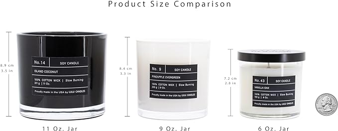 Lulu Candles | Oatmeal Lavender | Luxury Scented Soy Jar Candle | Hand Poured in The USA | Highly Scented & Long Lasting (9 Oz.)