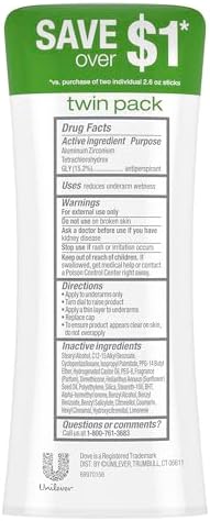 Dove Advanced Care Antiperspirant Stick Cool Essentials 2.6 oz 2PK - Image 2