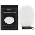 Exfoliating Glove, Korean Exfoliating Mitt Body Scrubber, Viscose Fiber Bath Shower Scrub Gloves, Dead Skin Remover for Body, Skin Care Tools for Smoother Skin, Self-Tan Prep & Removal, White