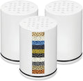 Water Replacement Filter for Shower Head,Compatible with Kitsch Shower Head Cartridge,for Hard Water Remove Chlorine and Harmful Substances.（3 Pack）