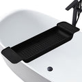 Bath Tub Tray - Stretchable, Strong Load-Bearing, Plastic, Anti-Slip Design - Ultimate Bathtub Caddy Tray(Black)