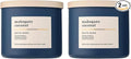 Bath & Body Works 3-Wick Candle, Mahogany Coconut Candle, Strong Throw, Long-Lasting Burn Up to 45 Hours, Exclusively Fragranced Soy Wax Blend, 14.5 oz - 2 Pack