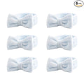 6 Pack Non-Slip Spa Headbands for Women & Girls, Soft Elastic Hair Band for Washing Face, Skincare, Makeup, Beauty Salon (Blue)