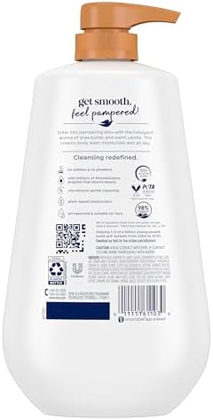 Dove Body Wash Pamper Shea Butter & Vanilla 30.6 oz Pump, Sulfate Free - Image 2
