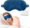 Silk Sleep Mask,Eye Mask for Sleep Women Men,Mulberry Sleeping Mask with Adjustable Strap,Blindfold Blackout Eye Mask for Travel and Full Night's Sleep,Nap