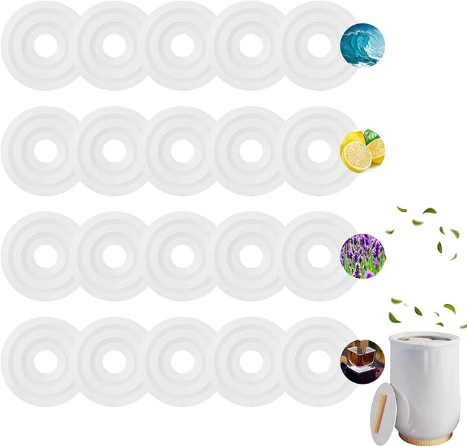 Demissle 24 Pcs Replacement Fragrance Scented Pads Disc Fresh Oil Refill Pad for Towel Warmer Bucket