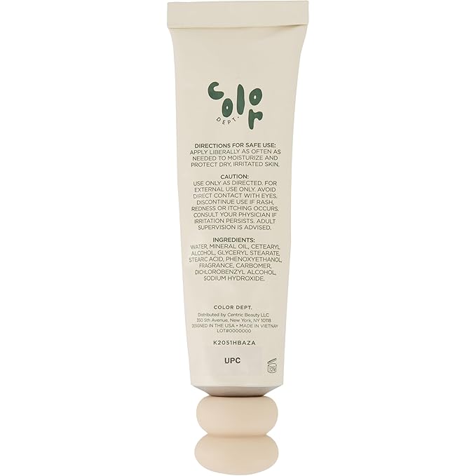 Color Dept. Hand Cream Lush Garden, Green Floral Fig & Moss Travel Size Hand Moisturizer for Dry Skin Self Care Gift for Women