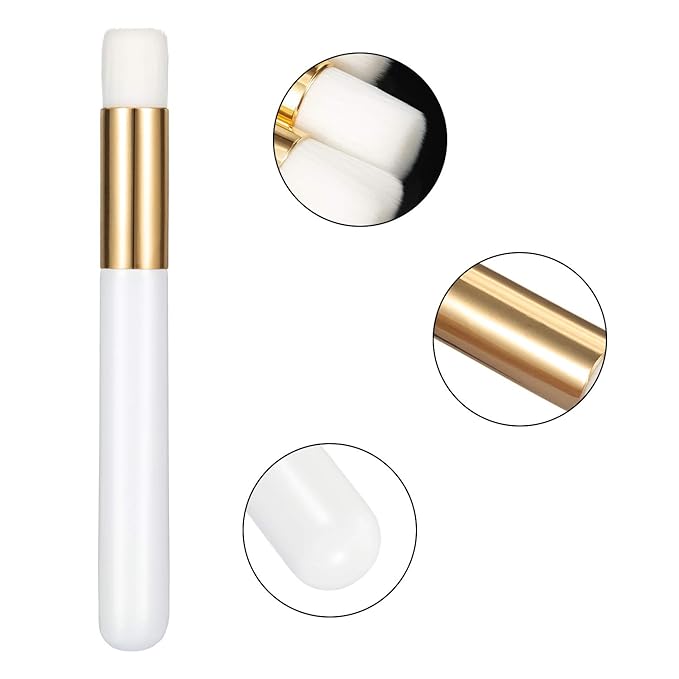 20 Pieces Lash Shampoo Brushes, Peel Off Blackhead Remover Tool, Nose Pore Deep Cleaning Brush, Facial Cleansing, Eyelash Extensions Washing (White)