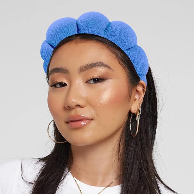 Spa Terry Cloth Headbands for Facial Skincare, Makeup Application, Face Washing, Mask and Skin Treatments