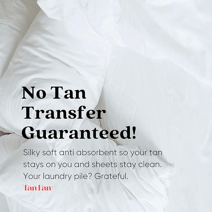 Tan Fan Self Tan Drying Powder - Stops Sticky Feeling After Sunless Tanner - 100% Vegan Talc-Free Translucent Loose Setting Powder In Shaker Bottle For Smooth Silky Skin - USA Made (SINGLE)