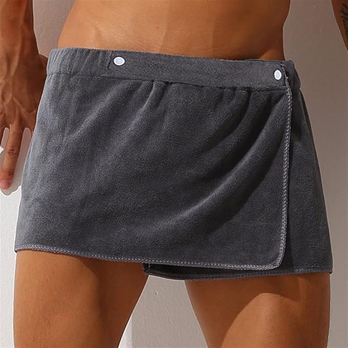 Men Soft Wearable Bath Towel Short Pants Soft Mircofiber Swimming Beach Towel Blanket Toalla De Playa (Color : White, Size : 27 x 140cm)