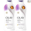 Olay Body Wash for Women, Age Defy with Vitamin E, 24/7 Moisture Barrier Repair, Hydrating & Cleansing for Visibly Soft Skin, Vitamin B3 & Hyaluronic Blend, All Skin Types, 22 fl oz (Pack of 2)