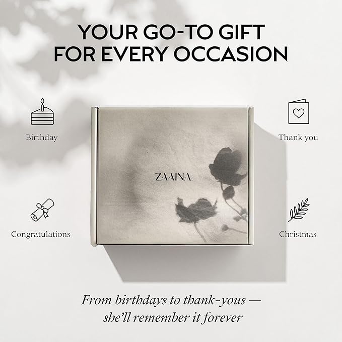 ZAAINA Spa Gifts for Women - Mother's Day Gifts for Mom, Relaxaing Spa Gift Basket, Pampering At Home Natural Bath & Body Self Care Spa Package for Mom Wife, Birthday Gifts for Women