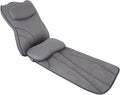 Extra Long Thick Full Body Bath Pillow for Tub with Lumbar Pillow- Luxury 4D Air Mesh Bathtub Pillow with Head, Shoulder & Back Support, Non-Slip Bath Cushion with Suction Cups (Gray)