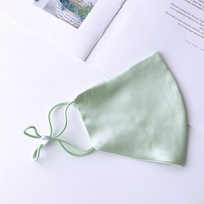 ROSEWARD 100% Mulberry Silk Face Mask for Women Men Reusable Adjustable with Filter Pocket