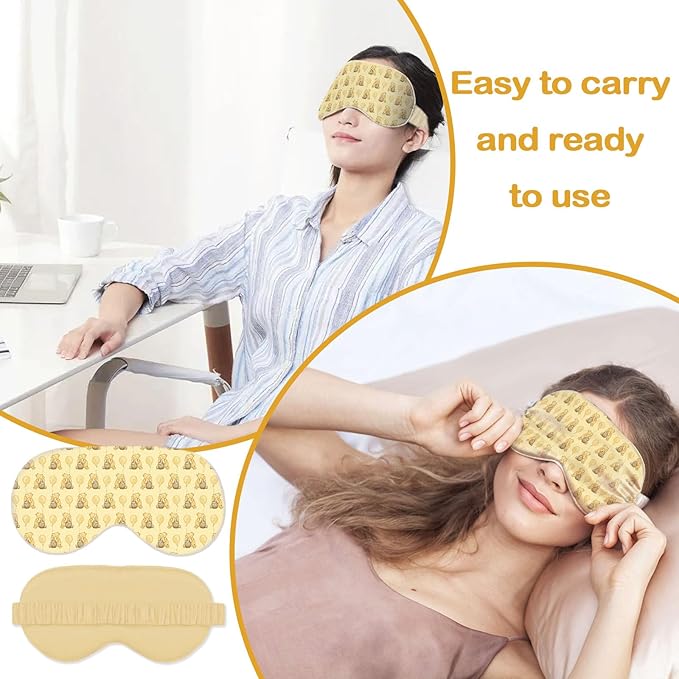 Winnie Sleep Eye Masks for Kids Women, Sleep Eye Mask Blindfold with Elastic Strap/Headband, Soft Eye Cover Eyeshade for Night Sleeping for Sleep Travel Nap