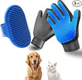 NVNAN Cat & Dog Grooming Gloves - Dog Shampoo Brush & Deshedding Brush for Shedding, Gentle Pet Hair Remover & Massage Gloves for Cats, Dogs, All Fur Types (1 Brush +1 Pair Gloves)