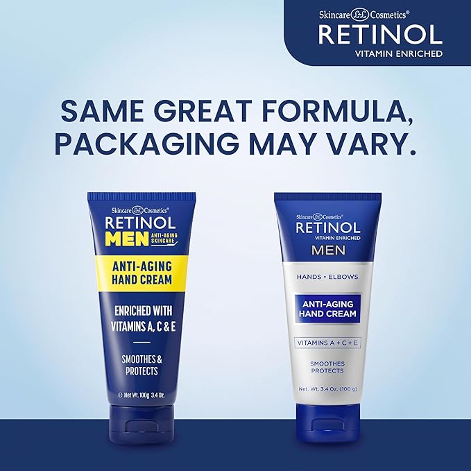 LIVAURA Retinol Anti-Aging Hand Cream – The Original Retinol Brand For Younger Looking Hands –Rich, Velvety Hand Cream Conditions & Protects Skin, Nails & Cuticles (Men's)