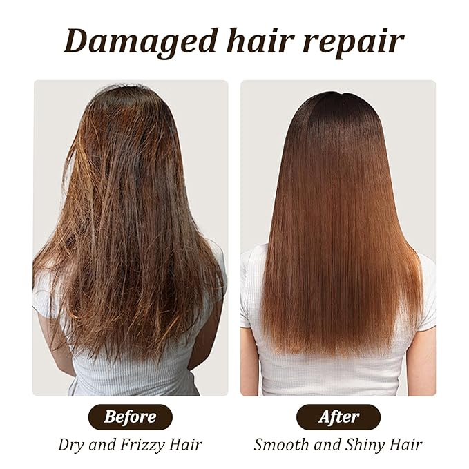 Tgideas Hydrating Collagen Hair Mask for Dry Damaged Hair-Deep Repair Conditioning Treatment Hair Smooth Masque for All Hair Types 8.45 Oz