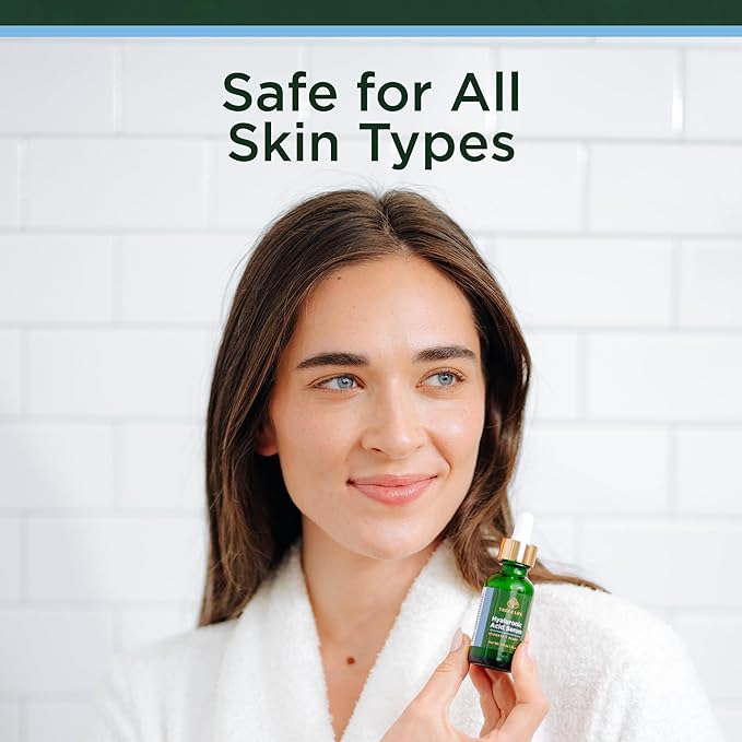 Tree of Life Beauty Hyaluronic Acid Serum, Skin Brightening Face Oil for Dark and Age Spots, Facial Serums for Dry and Sensitive Skin Care with Vitamin E for Soft Smooth Skin, 1 Fl Oz