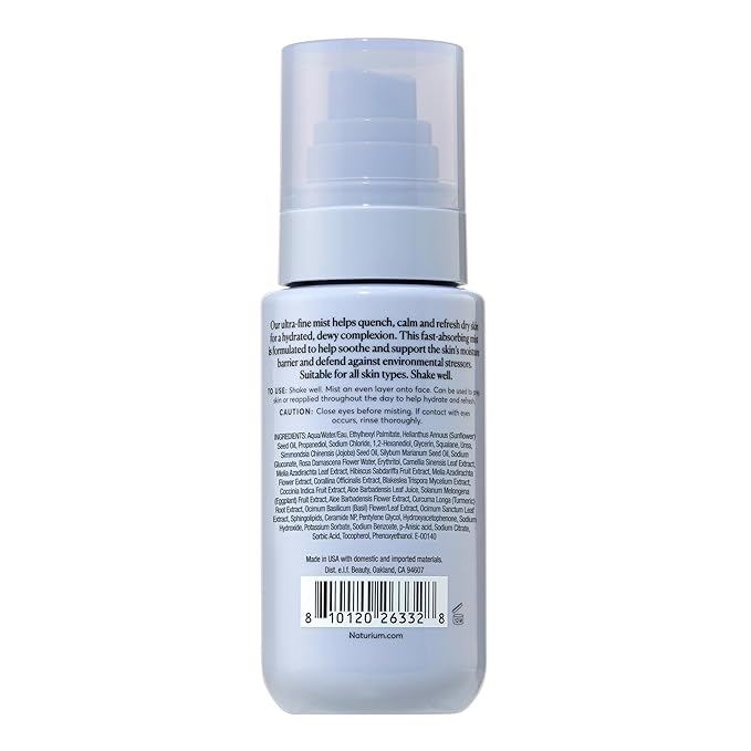 Naturium Barrier Bounce Mist, Hydrating Skincare with Urea, Squalane, Plant-Derived Ceramide & Aloe, 100 mL / 3.4 fl oz
