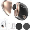 AprElm Portable Electric Hand & Foot Callus Remover with 2 Glass Grinding Heads, Rechargeable 800RPM Mini Electric Hand & Foot File for Travel Outdoors Climbers Gym Athletes (E9 Black Gold)