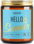 AOOVOO Hello Summer Candles - 9 oz Scented Candles, Aromatherapy Candle, Soy Candle for Home Scented