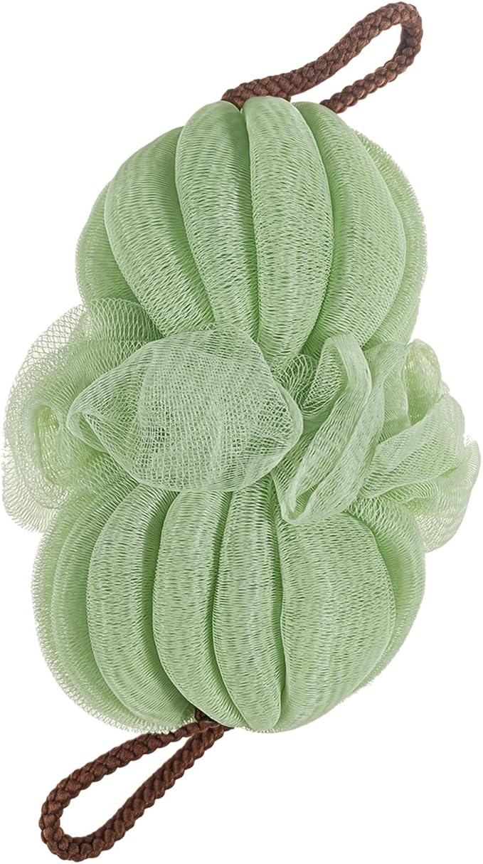 Large 85g Green Bath Loofah Sponge Loofa Luffas Shower Puff Pouf Ball Exfoliating Body Back Scrubber for Men&Women